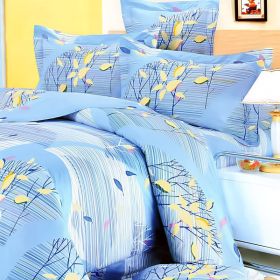 Blancho Bedding - [Tender Blue] 100% Cotton 3PC Duvet Cover Set (Twin Size)(Comforter not included)