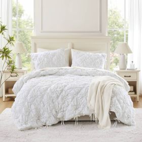 3PCS Full/Queen Comforter Set (Color: as Pic)