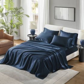 Satin Luxury Sheet Set Full (Color: as Pic)