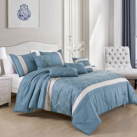 Jimmi 7 Pieces Comforter Set (size: QUEEN)